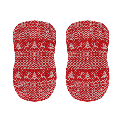 Geometric Xmas Knitted Pattern Print Bar Stool Covers