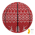 Geometric Xmas Knitted Pattern Print Basketball