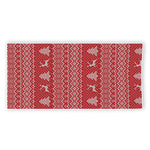 Geometric Xmas Knitted Pattern Print Beach Towel