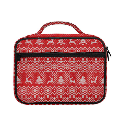 Geometric Xmas Knitted Pattern Print Briefcase Bible Bag