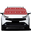 Geometric Xmas Knitted Pattern Print Car Windshield Snow Cover