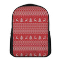 Geometric Xmas Knitted Pattern Print Casual Backpack