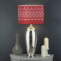 Geometric Xmas Knitted Pattern Print Drum Lamp Shade