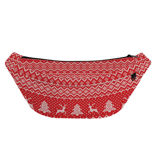 Geometric Xmas Knitted Pattern Print Fanny Pack