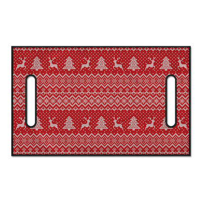Geometric Xmas Knitted Pattern Print Golf Cart Seat Cover