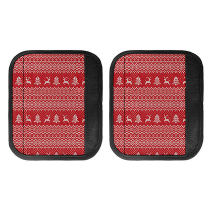 Geometric Xmas Knitted Pattern Print Handle Covers