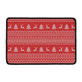 Geometric Xmas Knitted Pattern Print Kitchen Mat