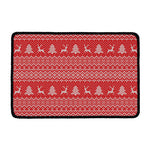 Geometric Xmas Knitted Pattern Print Kitchen Mat
