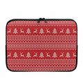 Geometric Xmas Knitted Pattern Print Laptop Sleeve