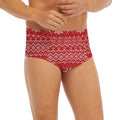 Geometric Xmas Knitted Pattern Print Men's Briefs