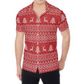Geometric Xmas Knitted Pattern Print Men's Shirt