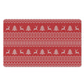 Geometric Xmas Knitted Pattern Print Polyester Doormat