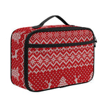 Geometric Xmas Knitted Pattern Print Portable Lunch Bag