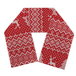 Geometric Xmas Knitted Pattern Print Scarf