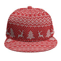 Geometric Xmas Knitted Pattern Print Snapback Cap