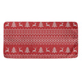Geometric Xmas Knitted Pattern Print Towel