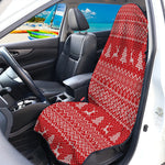 Geometric Xmas Knitted Pattern Print Waterproof Car Seat Cover