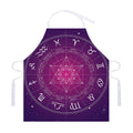 Geometric Zodiac Calendar Print Adjustable Apron