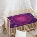 Geometric Zodiac Calendar Print Baby Crib Sheet