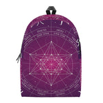 Geometric Zodiac Calendar Print Backpack