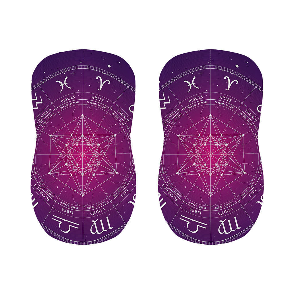 Geometric Zodiac Calendar Print Bar Stool Covers