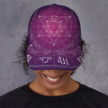 Geometric Zodiac Calendar Print Baseball Cap