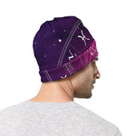 Geometric Zodiac Calendar Print Beanie