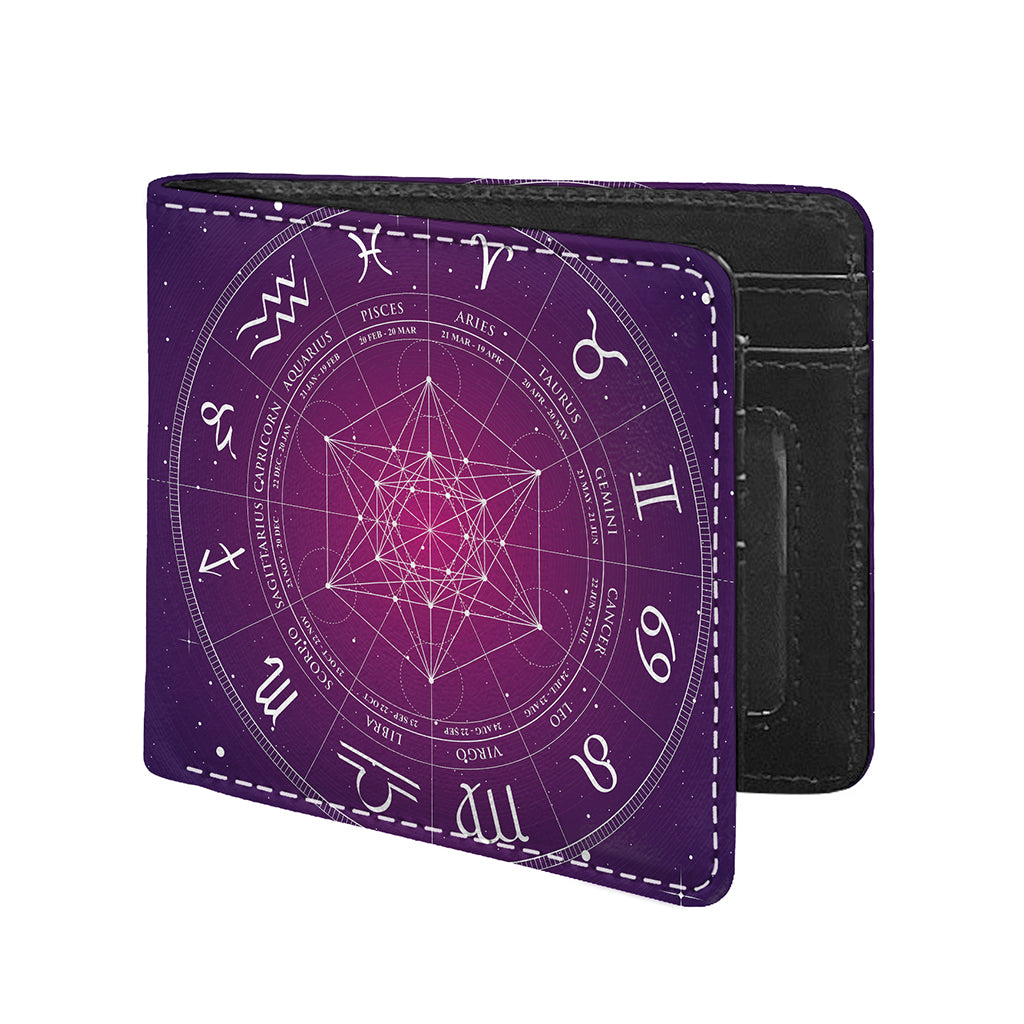 Geometric Zodiac Calendar Print Bifold Wallet