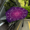 Geometric Zodiac Calendar Print Car Side Mirror Covers