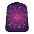 Geometric Zodiac Calendar Print Casual Backpack