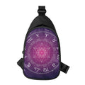 Geometric Zodiac Calendar Print Sling Bag
