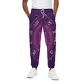 Geometric Zodiac Calendar Print Cotton Sweatpants