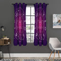 Geometric Zodiac Calendar Print Grommet Curtain Panels