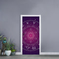 Geometric Zodiac Calendar Print Door Sticker