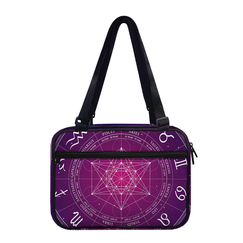 Geometric Zodiac Calendar Print Double Strap Bible Bag