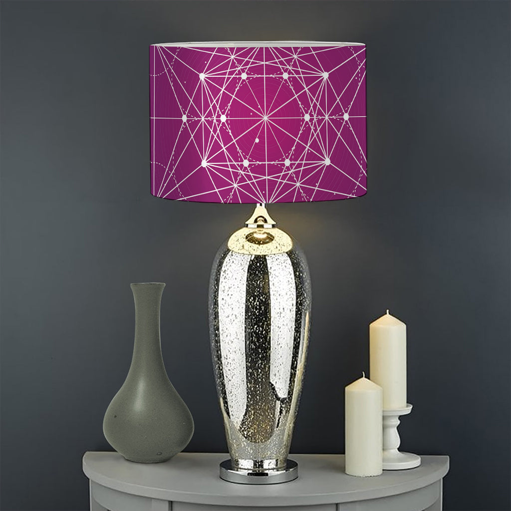 Geometric Zodiac Calendar Print Drum Lamp Shade