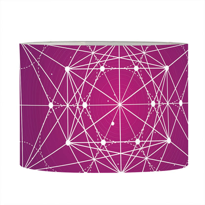 Geometric Zodiac Calendar Print Drum Lamp Shade