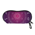 Geometric Zodiac Calendar Print Glasses Case