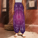 Geometric Zodiac Calendar Print Harem Pants