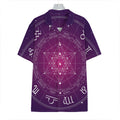 Geometric Zodiac Calendar Print Hawaiian Shirt
