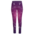 Geometric Zodiac Calendar Print High-Waisted Pocket Leggings