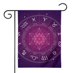 Geometric Zodiac Calendar Print House Flag