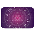 Geometric Zodiac Calendar Print Indoor Door Mat