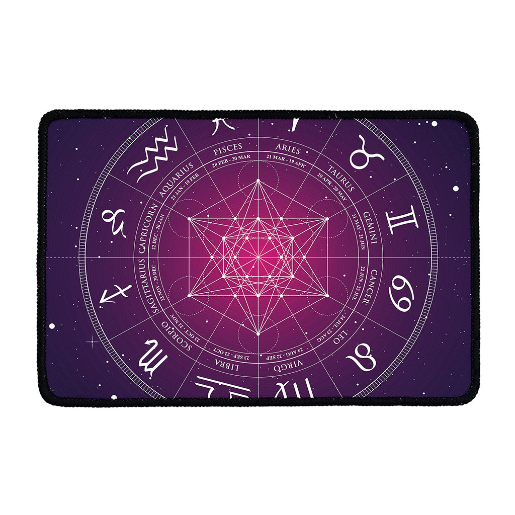 Geometric Zodiac Calendar Print Kitchen Mat