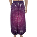Geometric Zodiac Calendar Print Lantern Pants