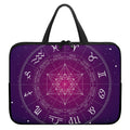 Geometric Zodiac Calendar Print Laptop Sleeve With Handle