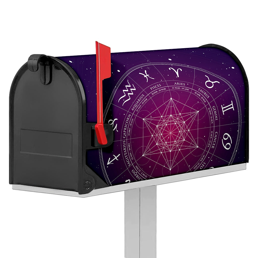 Geometric Zodiac Calendar Print Mailbox Cover