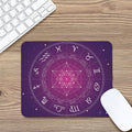 Geometric Zodiac Calendar Print Mouse Pad