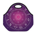 Geometric Zodiac Calendar Print Neoprene Lunch Bag