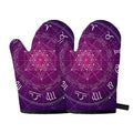 Geometric Zodiac Calendar Print Oven Mitts